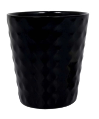 Osłonka ceramiczna Borneo czarna - śr. 13 cm