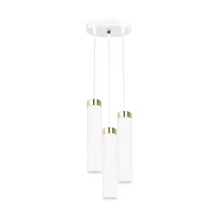 Eko-Light Lampa JOKER biało-złota 3xGU10