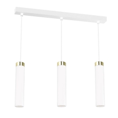 Eko-Light Lampa JOKER biało-złota 3xGU10