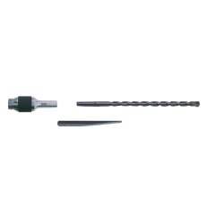 Dedra Zestaw H1225 Adapter sześciokątny, wiertło 100 mm, wybijak
