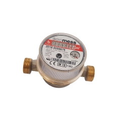 Wodomierz jednostrumieniowy, suchobieżny bez śrubunków do ciepłej wody 1/2