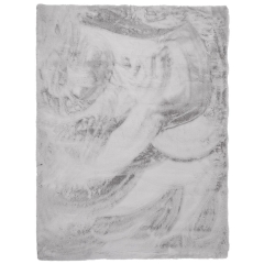 Dywan RABBIT-FUR jasny szary 60 cm x 100 cm