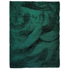 Dywan RABBIT-FUR butelkowa zieleń 80 x 140 cm