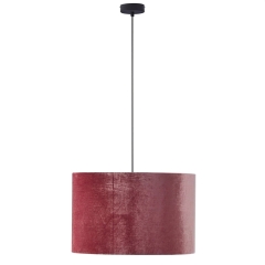 TK LIGHTING Lampa TERCIO welur PINK 3xE27 15W