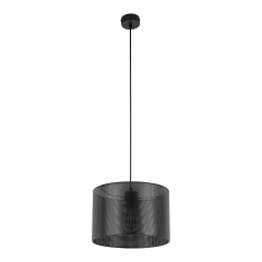 TK Lighting Lampa wisząca MORENO BLACK 1xE27 15W
