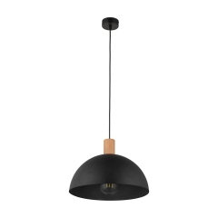 TK Lighting Lampa wisząca OSLO BLACK 1xE27 15WK
