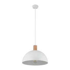 TK Lighting Lampa wisząca OSLO WHITE 1xE27 15W