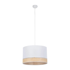 TK LIGHTING Lampa wisząca PAGLIA WHITE śr. 38 cm 1 x E27