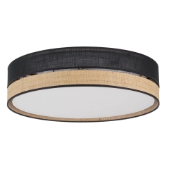 TK LIGHTING Lampa sufitowa PAGLIA BLACK 3 x E27