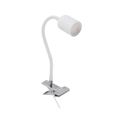 TK Lighting Lampka biurkowa TOP WHITE klips 1xGU10 5W