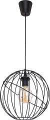 TK Lighting Lampa sufitowa Orbita czarna 1x60W E27