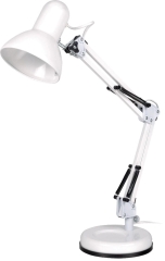 Volteno Lampka biurkowa E27 25W biała wys. 33,5 cm
