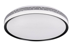 Activejet Plafon LED LUNA 49 cm 24W 4000K 1900lm biało-czarny