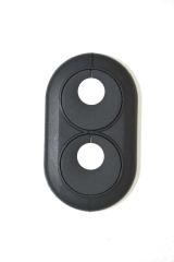 Rozeta maskujaca na 2 rurki grzejnikowe szara 18 mm