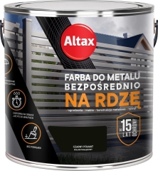 Atlax Farba do metalu czarny półmat 2,5 l