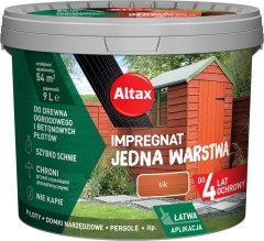 Altax Impregnat jedna warstwa tik - 9L