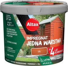 Altax Impregnat jedna warstwa tik - 4,5L
