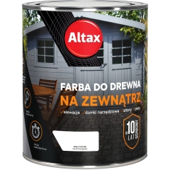 Altax Farba do drewna zewnętrzna biały połysk 750 ml
