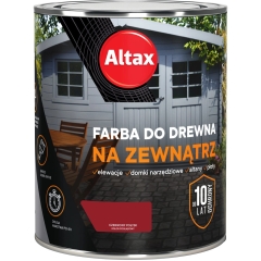 Altax Farba do drewna zewnętrzna czerwony 750 ml