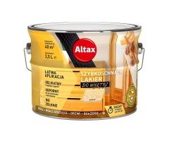 Altax Lakier szybkoschnący do drewna połysk - 2,5L