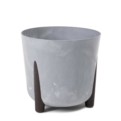 Donica Frida recycled szary beton - 26 cm