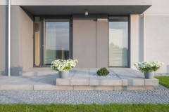 Osłonka Magnolia recycled szary beton - 25 cm