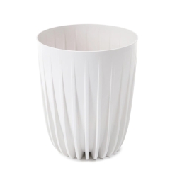 Doniczka Mira recycled biała śr. 19cm