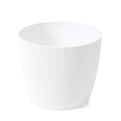 Osłonka Magnolia recycled biała - 14 cm