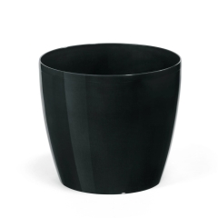 Osłonka plastikowa Magnolia czarna - śr. 12 cm