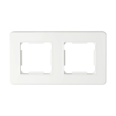 Electromalt Ramka Quad 2-krotna biała