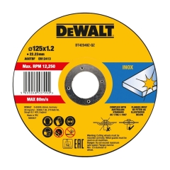 Dewalt Tarcza do cięcia stali nierdzewnej 125 mm