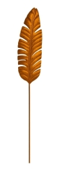 Dekoracja na piku liść miedź 150 cm