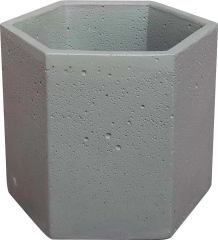 Osłonka Concrete sześciokąt 15,5x15,5cm