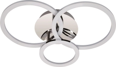 Plafon LED RING 3 chrom 3000K 28W 1900Im 54 x 41 cm