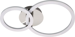 Plafon LED RING 2 chrom 3000K 20W 1300Im 45 x 30 cm