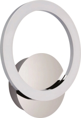 Kinkiet LED RING chrom 3000K 9W 600Im