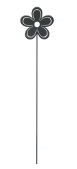 Dekoracja kwiatek szary (ozdoba na piku) - wys. 90 cm