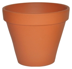 Donica Simple terakota naturalna - śr. 6 cm