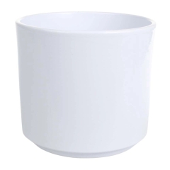 Osłonka ceramiczna Como biała błyszcząca - śr. 14 cm