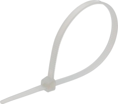 LUX Opaski do kabli 7,3 x 380 mm białe, 50szt