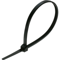 LUX Opaski do kabli 4,2 x 300 mm czarne, 100 szt