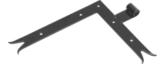 Zawias narożny 300x250x14 mm czarny