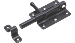 Zasuwka bolcowa 124x60 mm czarna