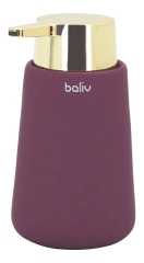 Baliv Dozownik ceramiczny do mydła 310ml fioletowo-złoty
