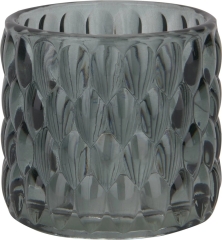 Świecznik szklany Blue 7 x 6,5 cm