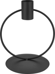 Świecznik metalowy MIDNIGHT MYSTERY czarny wys. 14,5 cm