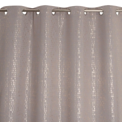 Zasłona ASPASIE na przelotkach 135 x 260 cm beż/złoty