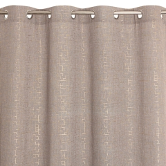 Zasłona GIA na przelotkach 135 x 240 cm natural/złoty