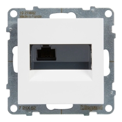 Gniazdo komputerowe RJ45/kat 6 UTP SUNO białe