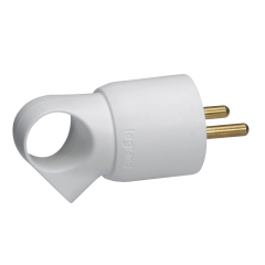 Legrand Wtyczka z uchwytem 2P+Z 16 A biała
